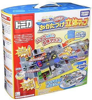 【中古】(非常に良い)トミカ とびだす! おかたづけ立体マップ