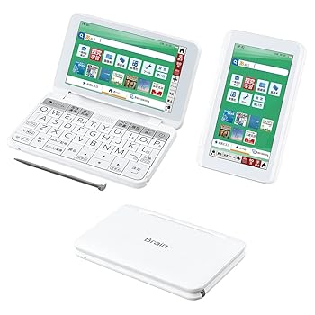 【中古】(非常に良い)シャープ 電子辞書 BRAIN 高校生モデル(6教科対応) PW-H2-W(ホワイト系) 2022年発売モデル【メーカー名】【メーカー型番】【ブランド名】シャープ(SHARP) 電子辞書 【商品説明】シャープ 電子辞書 BRAIN 高校生モデル(6教科対応) PW-H2-W(ホワイト系) 2022年発売モデル学校採用が多い英語辞書を収録。電子辞書初収録の「コンパスローズ英和辞典」を含む5冊の英和辞典と3冊の和英辞典、2冊の英英辞典を収録。複数の辞書を引き比べて、理解を深めることができます。信頼ある音声データで発音確認できるジーニアス・サウンズfor G5（英語）。収録の音声データは『ジーニアス英和辞典』シリーズの発音表記に基づき大修館書店が作成した音声データです。見出し語（派生語・複合語を含む）はもちろんのこと、見出し語にない変化形についても、米国人ネイティブスピーカーによる発音を収録しました。（約106,000語）学校採用が多い英文法書を搭載。学校でよく使われている英文法参考書を収録。教科書と連携した内容など、丁寧な文法解説が毎日の授業の理解度アップに役立ちます。英語資格試験に対応。英検?や、TOEFL?テスト、TOEIC?L＆Rテストなど、充実の検定対策コンテンツを収録。目標達成に向けたチャレンジを応援します。実践形式でスコアアップを目指す、TOEIC? L&Rテスト対策 本番と同じ形式の問題集やパートごとの対策、文法対策、人気の単語集など、豊富なコンテンツを収録。初めてTOEIC? L&Rテストを受験する人やスコアアップをサポート。学校採用が多い英語辞書を収録。電子辞書初収録の「コンパスローズ英和辞典」を含む5冊の英和辞典と3冊の和英辞典、2冊の英英辞典を収録。複数の辞書を引き比べて、理解を深めることができます。信頼ある音声データで発音確認できるジーニアス・サウンズfor G5（英語）。収録の音声データは『ジーニアス英和辞典』シリーズの発音表記に基づき大修館書店が作成した音声データです。見出し語（派生語・複合語を含む）はもちろんのこと、見出し語にない変化形についても、米国人ネイティブスピーカーによる発音を収録しました。（約106,000語）学校採用が多い英文法書を搭載。学校でよく使われている英文法参考書を収録。教科書と連携した内容など、丁寧な文法解説が毎日の授業の理解度アップに役立ちます。英語資格試験に対応。英検?や、TOEFL?テスト、TOEIC?L＆Rテストなど、充実の検定対策コンテンツを収録。目標達成に向けたチャレンジを応援します。実践形式でスコアアップを目指す、TOEIC? L&Rテスト対策 本番と同じ形式の問題集やパートごとの対策、文法対策、人気の単語集など、豊富なコンテンツを収録。初めてTOEIC? L&Rテストを受験する人やスコアアップをサポート。学校採用が多い英語辞書を収録。電子辞書初収録の「コンパスローズ英和辞典」を含む5冊の英和辞典と3冊の和英辞典、2冊の英英辞典を収録。複数の辞書を引き比べて、理解を深めることができます。信頼ある音声データで発音確認できるジーニアス・サウンズfor G5（英語）。収録の音声データは『ジーニアス英和辞典』シリーズの発音表記に基づき大修館書店が作成した音声データです。見出し語（派生語・複合語を含む）はもちろんのこと、見出し語にない変化形についても、米国人ネイティブスピーカーによる発音を収録しました。（約106,000語）学校採用が多い英文法書を搭載。学校でよく使われている英文法参考書を収録。教科書と連携した内容など、丁寧な文法解説が毎日の授業の理解度アップに役立ちます。英語資格試験に対応。英検?や、TOEFL?テスト、TOEIC?L＆Rテストなど、充実の検定対策コンテンツを収録。目標達成に向けたチャレンジを応援します。実践形式でスコアアップを目指す、TOEIC? L&Rテスト対策 本番と同じ形式の問題集やパートごとの対策、文法対策、人気の単語集など、豊富なコンテンツを収録。初めてTOEIC? L&Rテストを受験する人やスコアアップをサポート。学校採用が多い英語辞書を収録。電子辞書初収録の「コンパスローズ英和辞典」を含む5冊の英和辞典と3冊の和英辞典、2冊の英英辞典を収録。複数の辞書を引き比べて、理解を深めることができます。信頼ある音声データで発音確認できるジーニアス・サウンズfor G5（英語）。収録の音声データは『ジーニアス英和辞典』シリーズの発音表記に基づき大修館書店が作成した音声データです。見出し語（派生語・複合語を含む）はもちろんのこと、見出し語にない変化形についても、米国人ネイティブスピーカーによる発音を収録しました。（約106,000語）学校採用が多い英文法書を搭載。学校でよく使われている英文法参考書を収録。教科書と連携した内容など、丁寧な文法解説が毎日の授業の理解度アップに役立ちます。英語資格試験に対応。英検?や、TOEFL?テスト、TOEIC?L＆Rテストなど、充実の検定対策コンテンツを収録。目標達成に向けたチャレンジを応援します。実践形式でスコアアップを目指す、TOEIC? L&Rテスト対策 本番と同じ形式の問題集やパートごとの対策、文法対策、人気の単語集など、豊富なコンテンツを収録。初めてTOEIC? L&Rテストを受験する人やスコアアップをサポート。学校採用が多い英語辞書を収録。電子辞書初収録の「コンパスローズ英和辞典」を含む5冊の英和辞典と3冊の和英辞典、2冊の英英辞典を収録。複数の辞書を引き比べて、理解を深めることができます。信頼ある音声データで発音確認できるジーニアス・サウンズfor G5（英語）。収録の音声データは『ジーニアス英和辞典』シリーズの発音表記に基づき大修館書店が作成した音声データです。見出し語（派生語・複合語を含む）はもちろんのこと、見出し語にない変化形についても、米国人ネイティブスピーカーによる発音を収録しました。（約106,000語）学校採用が多い英文法書を搭載。学校でよく使われている英文法参考書を収録。教科書と連携した内容など、丁寧な文法解説が毎日の授業の理解度アップに役立ちます。英語資格試験に対応。英検?や、TOEFL?テスト、TOEIC?L＆Rテストなど、充実の検定対策コンテンツを収録。目標達成に向けたチャレンジを応援します。実践形式でスコアアップを目指す、TOEIC? L&Rテスト対策 本番と同じ形式の問題集やパートごとの対策、文法対策、人気の単語集など、豊富なコンテンツを収録。初めてTOEIC? L&Rテストを受験する人やスコアアップをサポート。中古品のため使用に伴うキズ等がございますが、問題なくご使用頂ける商品です。画像はイメージ写真ですので商品のコンディション、付属品の有無については入荷の度異なります。当店にて、動作確認・点検・アルコール等のクリーニングを施しております。中古品のため限定特典や補償等は、商品名、説明に記載があっても付属しておりません予めご了承下さい。当店では初期不良に限り、商品到着から7日間は返品を 受付けております。他モールとの併売品の為、完売の際はご連絡致しますのでご了承ください。ご注文からお届けまで1、ご注文⇒ご注文は24時間受け付けております。2、注文確認⇒ご注文後、当店から注文確認メールを送信します。3、お届けまで3〜10営業日程度とお考え下さい。4、入金確認⇒前払い決済をご選択の場合、ご入金確認後、配送手配を致します。5、出荷⇒配送準備が整い次第、出荷致します。配送業者、追跡番号等の詳細をメール送信致します。6、到着⇒出荷後、1〜3日後に商品が到着します。　※離島、北海道、九州、沖縄は遅れる場合がございます。予めご了承下さい。お電話でのお問合せは少人数で運営の為受け付けておりませんので、メールにてお問合せお願い致します。営業時間　月〜金　10:00〜17:00お客様都合によるご注文後のキャンセル・返品はお受けしておりませんのでご了承下さい。0