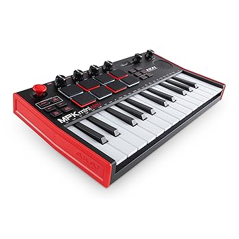 楽天GoodLifeStore【中古】AKAI Professional MIDIキーボードコントローラー 25鍵 内蔵スピーカー＆サウンド搭載 ベロシティ対応キーベッド MPCスタイルドラムパッド Nativ