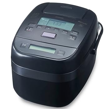 【中古】(非常に良い)アイリスオーヤマ 圧力IHジャー炊飯器 5.5合 KRC-PCA50-B ブラック