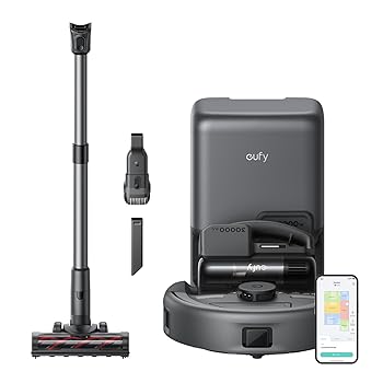 【中古】(非常に良い)Anker Eufy (ユーフィ) Robot Vacuum 3-in-1 E20 (ロボット掃除機)【自動ゴミ収集..