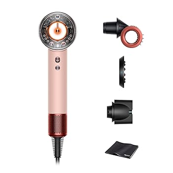 【中古】(非常に良い)Dyson(ダイソン) ドライヤー Dyson Supersonic Nural? Shineヘアドライヤー さくらチェリー (HD16 KP AM) 大風量 速乾 スカルプケア【パワフル
