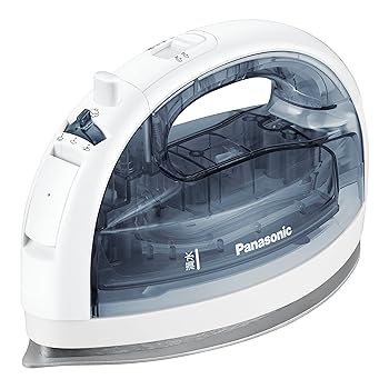 【中古】パナソニック コードレススチームWヘッドアイロン クリアグレー NI-WL407-H