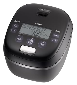 【中古】(非常に良い)タイガー魔法瓶 (TIGER) 炊飯器 5.5合 圧力IH式 ご泡火炊き 土鍋かまどコート釜 オフブラック JRI-G100KO