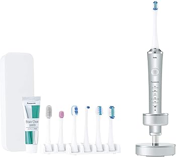 【中古】パナソニック 電動歯ブラシ ドルツ シルバー EW-