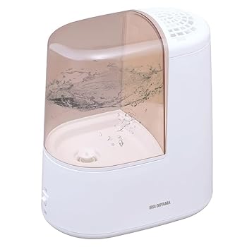 【中古】(非常に良い)アイリスオーヤマ 加湿器 スチーム式(加熱式) 加湿量 260ml タンク容量 2.4L 7畳 ..