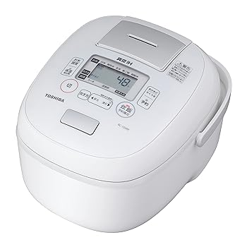 【中古】(非常に良い)東芝 炊飯器 5.5合 真空 IH ジャー炊飯器 保温40時間 鍛造かまど銅 釜 RC-10VRP(W) ホワイト 炎匠 炊き