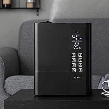 【中古】(非常に良い)モダンデコ 加湿器 大容量 6.5L 17畳まで対応 UV除菌機能付き ハイブリッド式加湿..