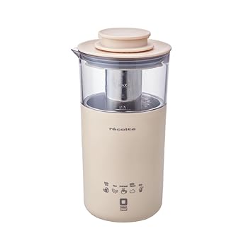 【中古】(非常に良い)レコルト ミルクティーメーカー RMT-1(W) 全自動 紅茶メーカー ティーメーカー 煮..