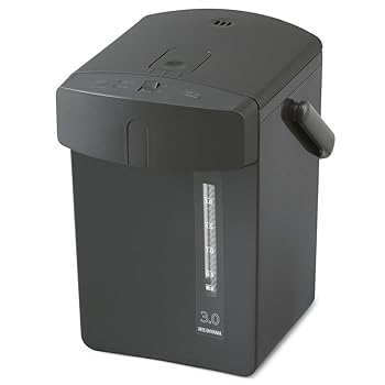 【中古】(非常に良い)アイリスオーヤマ 電気ポット 3リットル メカ式 ブラック IMHD-230-B