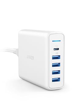 【中古】Anker PowerPort I PD - 1 PD & 4 PowerIQ(Power Delivery対応 60W 5ポート USB-C急速充電器)..