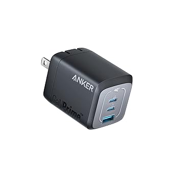 【中古】Anker Prime Wall Charger (67W, 3 ports, GaN) (ブラック)【 PD対応/PSE技術基準適合/折りた..