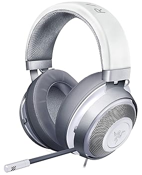 楽天GoodLifeStore【中古】（非常に良い）Razer Kraken Mercury White ゲーミングヘッドセット 3.5mm 冷却パッド PS4 PS5 PC Switch スマホ RZ04-02830400-R3M1