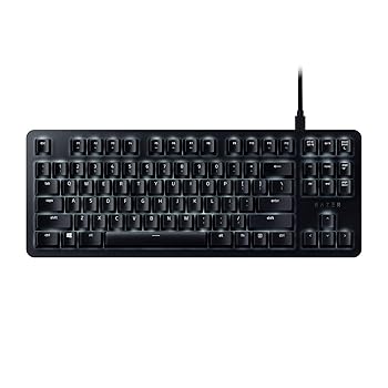 【中古】(非常に良い)Razer BlackWidow Lite メカニカルキーボード 静音 オレンジ軸 テンキーレス 英語..
