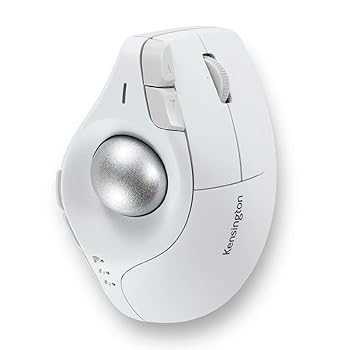 【中古】(非常に良い)Kensington Pro Fit Ergo Vertical ワイヤレストラックボール ホワイト ワイヤレ..