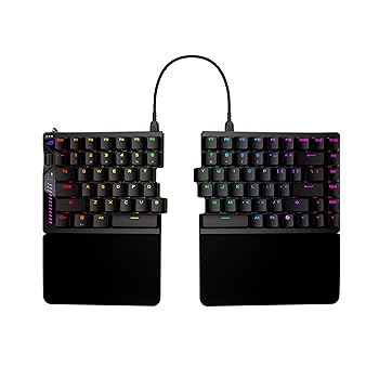 【中古】ASUS ROG Falcata Gaming Keyboard / 75%レイアウトゲーミングキーボード/磁気スイッチ/ラピッドトリガー / 最大8000Hz / USB有線 / 2.4GHz無線