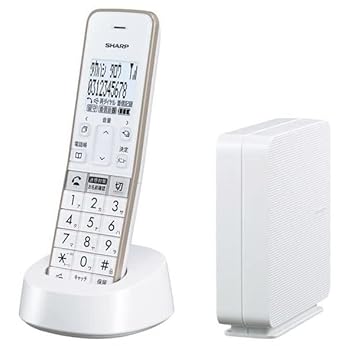 【中古】シャープ コードレス電話機 JD-SF2CL-W ホワイト 1.8型ホワイト液晶