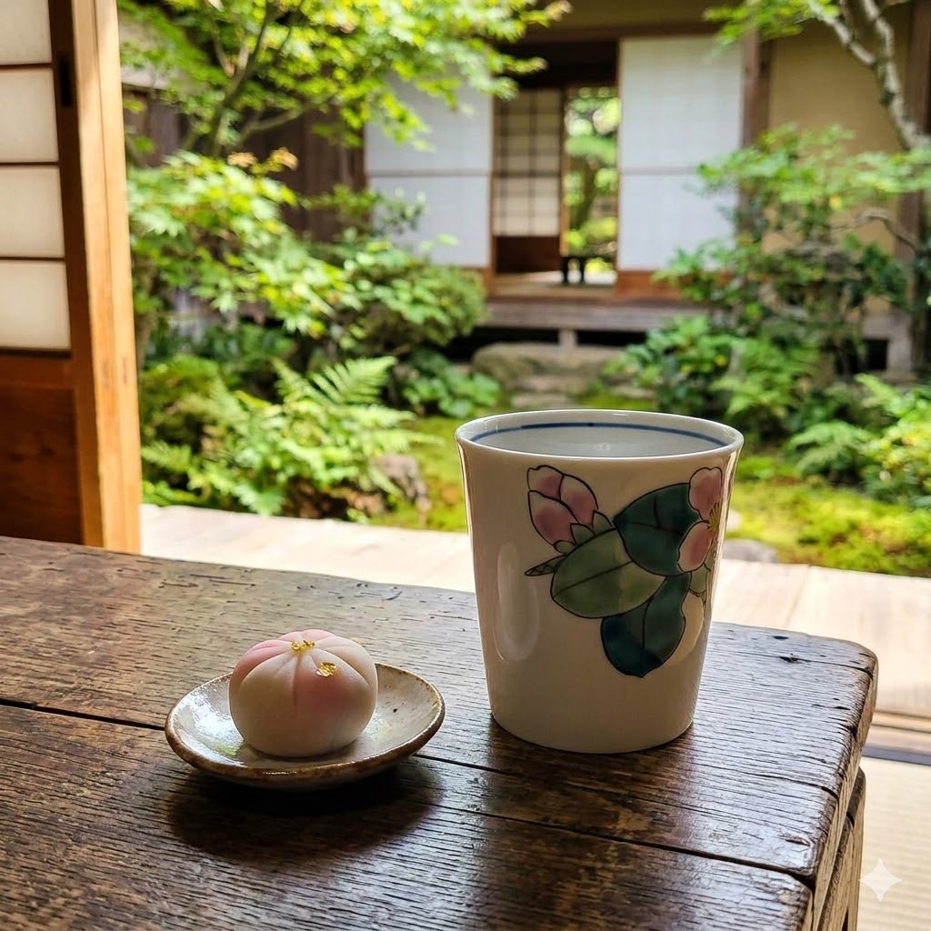 九谷焼 マグカップ 花椿 和食器 花柄 コーヒーカップ ティーカップ 湯呑 モダン 手つくり 職人技 手書き 絵付け φ8.2cm×高さ8.4cm日本製 ケース付き ギフトにも 【商品スペックの欄をご確認】