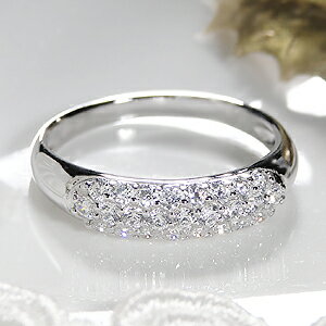 pt900【0.5ct】ダイヤモンド パヴェ リング【送料無料】【刻印無料】【品質保証書付】/ プラチナ 0.5カラット ダイアモンド ダイヤリング ダイヤモン...
