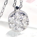 pt900【0.2ct】ダイヤモンド ネックレスアクセサリー レディース ダイアペンダント プラチナ パヴェ ダイヤ ネックレス PT900 0.2カラット 0.20 4月誕生石 送料無料 品質保証書 ギフト プレゼント ダイヤモンドペンダント 丸 フラワー 花