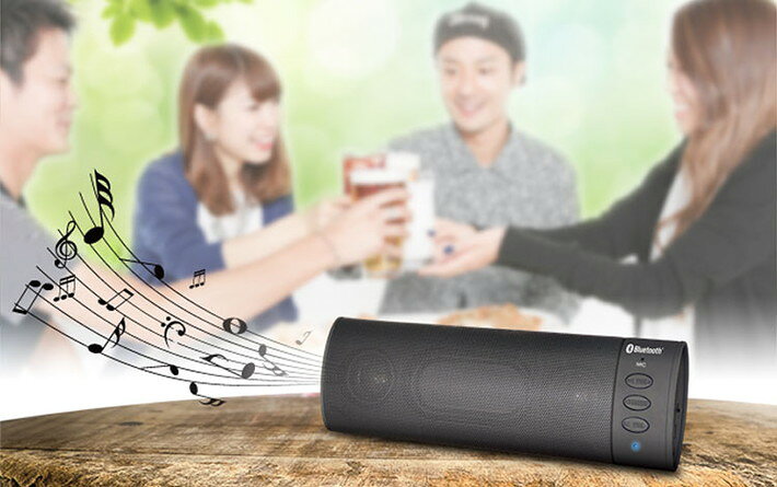 ハンズフリー 通話 ワイヤレス ステレオ スピーカー Bluetooh 接続 有線 対応 充電式 コンパクト サイズ ブルートゥース ペアリング 簡単 アウトドア インドア goodmake-10003137 グッドメイク-楽天市場店 サンプル画像3