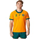 ラグビー ワールドカップ RWC2023 オーストラリア代表 ワラビーズ ホーム ゲーム ジャージ 公式 メンズ ユニセックス ワラビーズゴールド 2111B6...