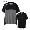 ラグビー カンタベリー R+ ラグビープラス ワークアウト Tシャツ ミディアムグレー ブラック RP31530