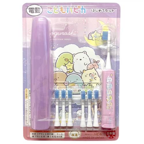 こどもハピカ はじめてセット キャラクター 電動歯ブラシ 本体 + 替ブラシ6本 すみっコぐらし ボディーケア こどもハピカ はじめてセット キャラクター 電動歯ブラシ 本体 + 替ブラシ6本 すみっコぐらし ボディーケア