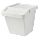 イケア SORTERA 分別ゴミ箱 ふた付, ホワイト60L(沖縄までは送料別途)