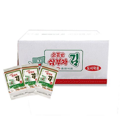 韓国食品　パリパリと美味しい韓国海苔〜！サンブジャのり(お弁当)　1袋(3個入)×24個（総72個）ケース売り