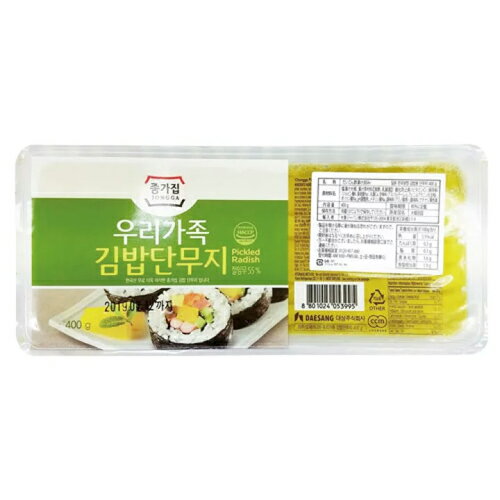 韓国食品【冷蔵】ジョンガ のり巻き用たくあん 400g