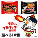 三養 samyang ブルダック炒め麺 選べる10個セット（ブルダック炒め麺10個 極辛ブルダック炒め麺10個 ブルダック炒め麺5個＋極辛ブルダック炒め麺5個）韓国ラーメン 韓国食品 韓国食材