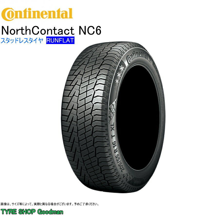 スタッドレス ランフラット 245/45R18 100T XL コンチネンタル NC6 ノースコンタクト6 スタッドレスタイヤ (個人宅不可)(18インチ)(245-45-18)