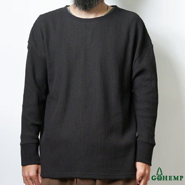 GOHEMP S[wv GHC4312 HEMP WAFFFLE WIDE CREW wv bt Ch N[ Y fB[X jZbNX ChVGbg M L I[KjbNRbg fC[EFA btT T[}T ۉ z