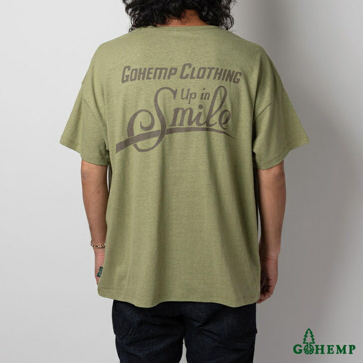 GOHEMP S[wv GHC4290GH12 Up in Smile WIDE POCKET TEE AbvCX}CCh |PbgT Y fB[X jZbNX wv I[KjbNRbg TVc M L XL hCȎ _炩ȔG fC[EFA Ch TVc vgT