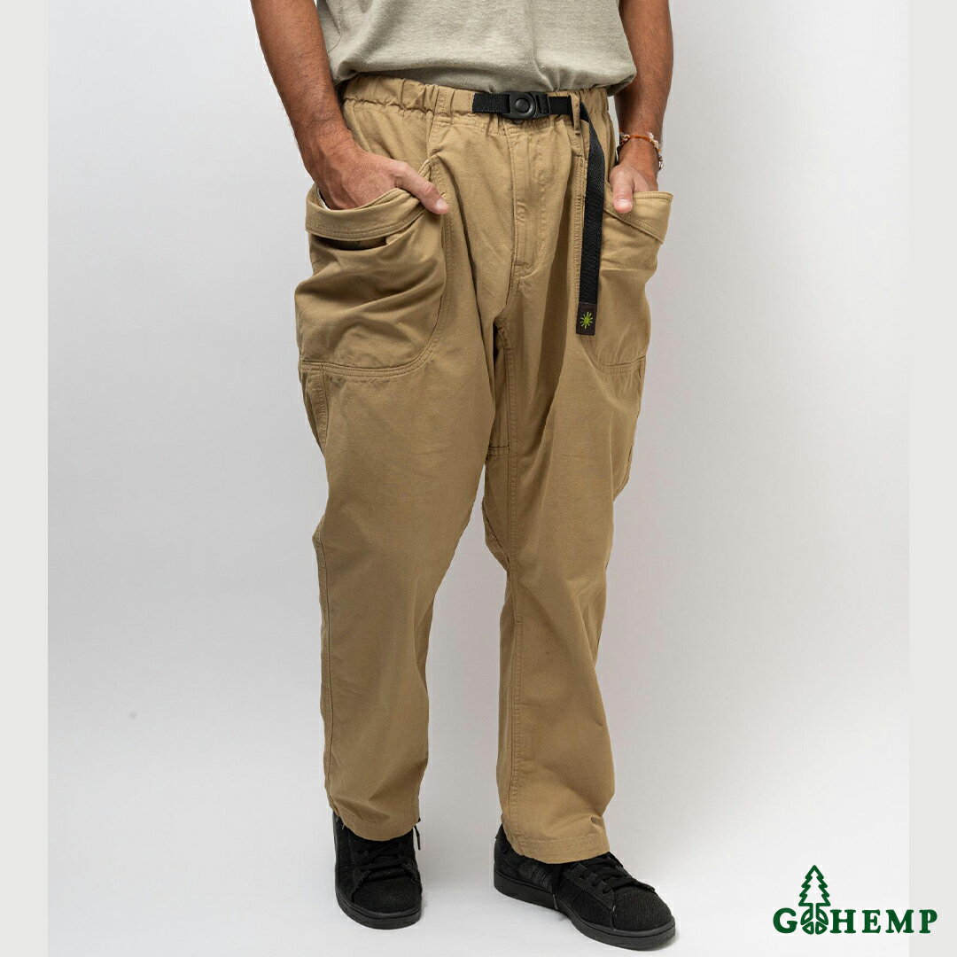 【売れ筋】 GOHEMP ゴーヘンプ GHP1187MCVN VENDOR ANKLE EASY PANTS ベンダーアンクルイージーパンツ メンズ レディース ユニセックス オールシーズン S M L ヘンプコットン ナチュラル テーパードシルエット