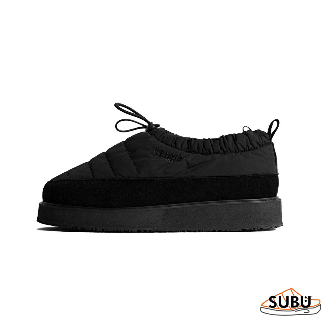 SUBU スブ SUBU KAMAN Moc Shoes カマン モックシューズ SANDAL サンダル メンズ ウィメンズ ユニセックス サンダル リラックス 防寒サンダル BLACK 黒 冬サンダル