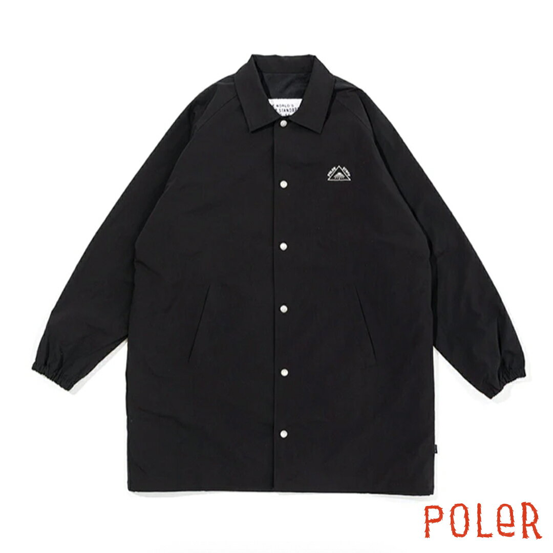 楽天GOODNOTEPOLeR ポーラー 233MCV0027 LONG COACH JACKET ロング コーチジャケット リラックス感のあるシルエット 羽織 コート ロング丈