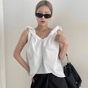 ブラウス シフォン 涼しげ 肩リボン Vネック 可愛い おしゃれ レディース 夏 きれいめ ノースリーブ 肌触りがいい ピンク 黒 ベージュ コーデ