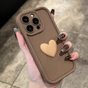 ぷっくり iPhone17ケース ハート スマホケース ココア ホワイト ブラック バイカラー カメラレンズ保護 女の子 可愛い 上品 落下防止 シンプル おしゃれ シリコン 丈夫 耐衝撃