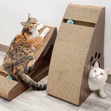送料無料 爪とぎ 猫 爪研ぎ 壁 おもちゃ 爪やすり 木製 猫用品 大型猫ちゃん用 おおかた猫 三角 ネコ 爪とぎ 猫 おもちゃ トンネルインテリア リビング おしゃれつめとぎ 可愛い スクラッチ 積み木プレイタワー 段ボール ダンボール