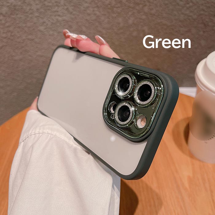 iPhone16ケース iphone15ケース カメラ保護 キラキラ iphoneカバー スマホケース iPhone11 iPhone12 iPhone13 iPhone14 iPhone15 Pro Max mini ケース カバー アイフォン13ケース カバー 透明 パープル ブラック