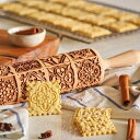 クッキーローラー 素敵な模様のクッキー型押しめん棒です。ホームパーティーやビスケットのプレゼントに活躍します。最新の深い刻印で柄が写しやすくなっています。DEMI LOUS.
