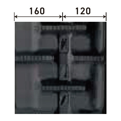 KBL コンバイン用ゴムクローラ 2835N：幅 280xピッチ 79xリンク数 35 ※1本の価格になります。