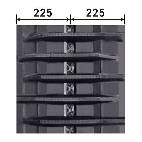 KBL イセキコンバイン HL400/407/450/457用クローラ 4548NS：幅 450xピッチ 90xリンク数 48※1本の価格になります。