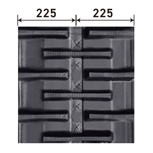 KBL イセキコンバイン HL220/225/227用クローラ 4040NWFS：幅 400xピッチ 90xリンク数 40※1本の価格になります。 3