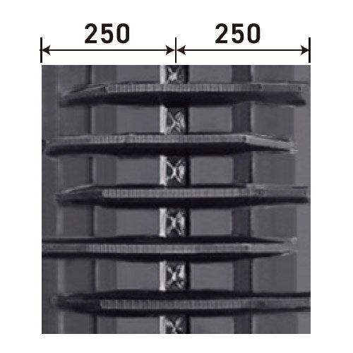 KBL コンバイン用ゴムクローラ 4545NS：幅 450xピッチ 90xリンク数 45 ※1本の価格になります。