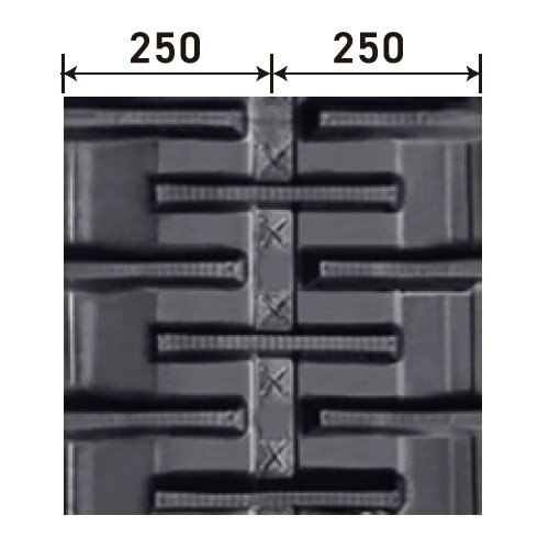 KBL コンバイン用ゴムクローラ 4544NS：幅 450xピッチ 90xリンク数 44 ※1本の価格になります。