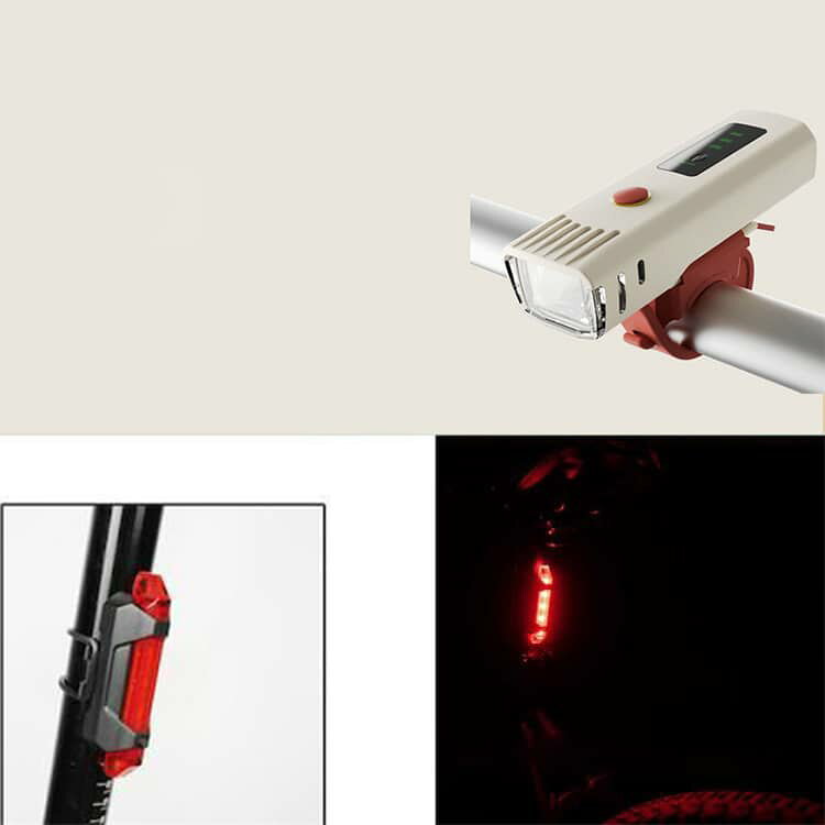 おしゃれ 明るい ヘッドライト LED 取り付け簡単 Type-C 強力 防水 かわいい オート 最強 フロント IP4防水 【USB充電テールライト付き】 USB充電 自動点灯 【USB充電テールライト付き】 オートライト センサーライト 後付け 小型 長時間 ロードバイク クロスバイク 街乗り - 3