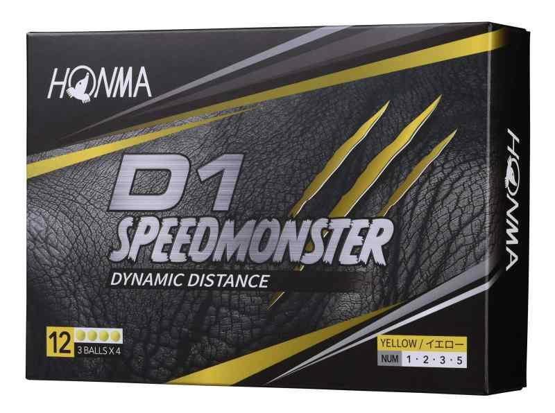 本間ゴルフ HONMA ゴルフボール D1 SPEED MONSTER スピードモンスター 1ダース 12個入